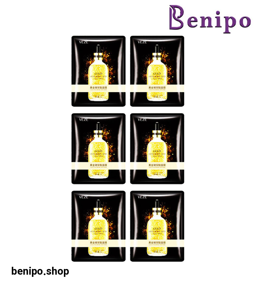 پک 6 عددی ماسک صورت مدل طلا