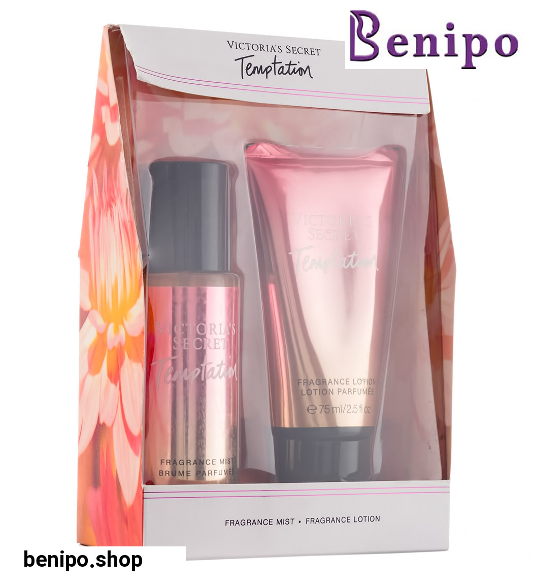 ست هدیه بادی اسپلش و لوسیون بدن زنانه Temptation