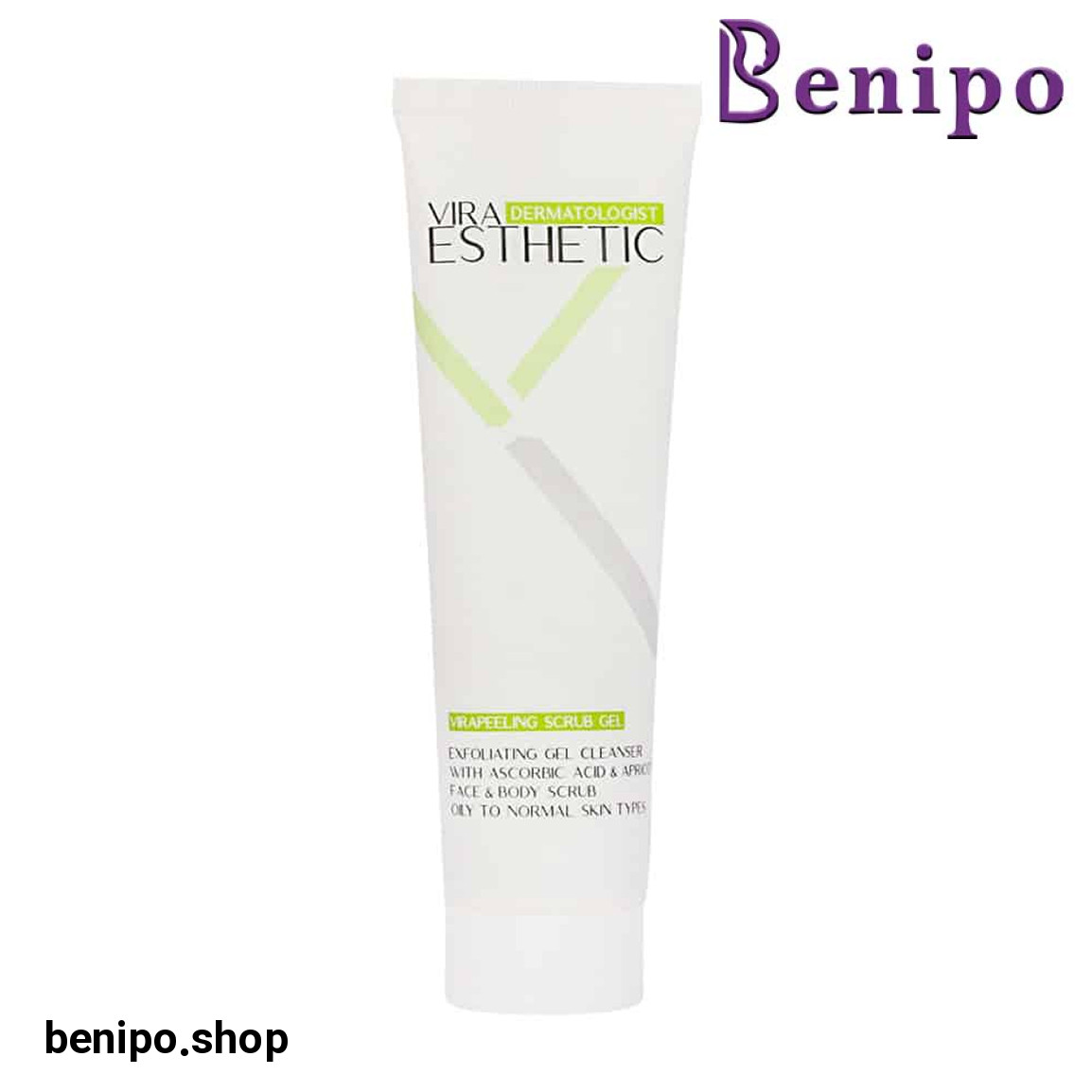 ژل اسکراب صورت و بدن مناسب پوست چرب و معمولی حجم 150 میلی لیتر