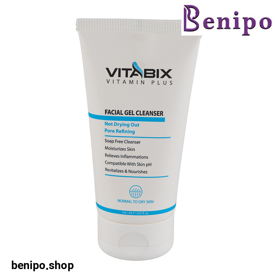 ژل شستشو صورت مناسب پوست نرمال تا خشک حجم 150 میلی لیتر