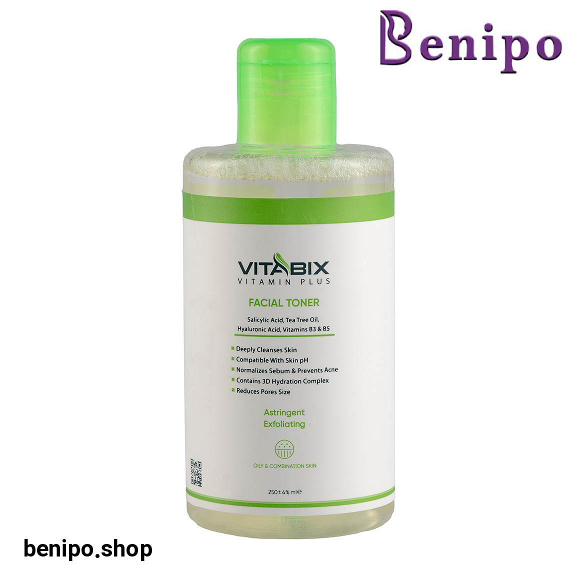 تونر حاوی روغن درخت چای مناسب پوست چرب و مختلط حجم 250 میلی لیتر