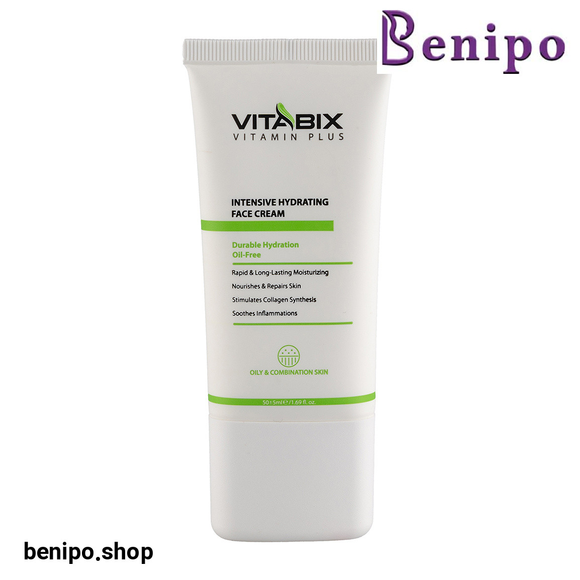 کرم آبرسان صورت مناسب پوست چرب و مختلط حجم 50 میلی لیتر