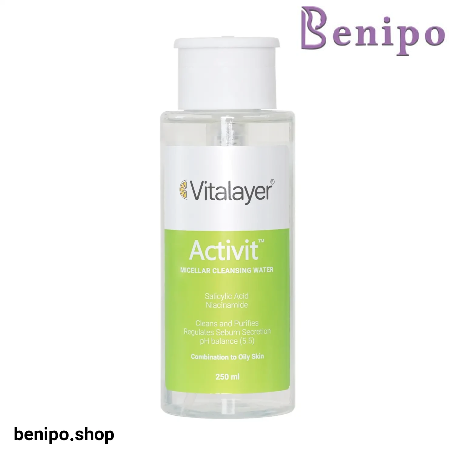 میسلار واتر پوست چرب و مختلط ویتالیر