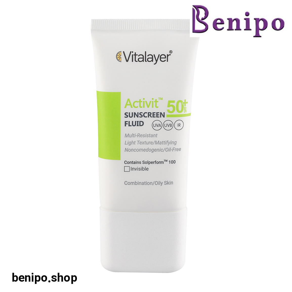 فلوئید ضد آفتاب بی رنگ اکتیویت مناسب پوست چرب و مستعد جوش حجم 50 میل