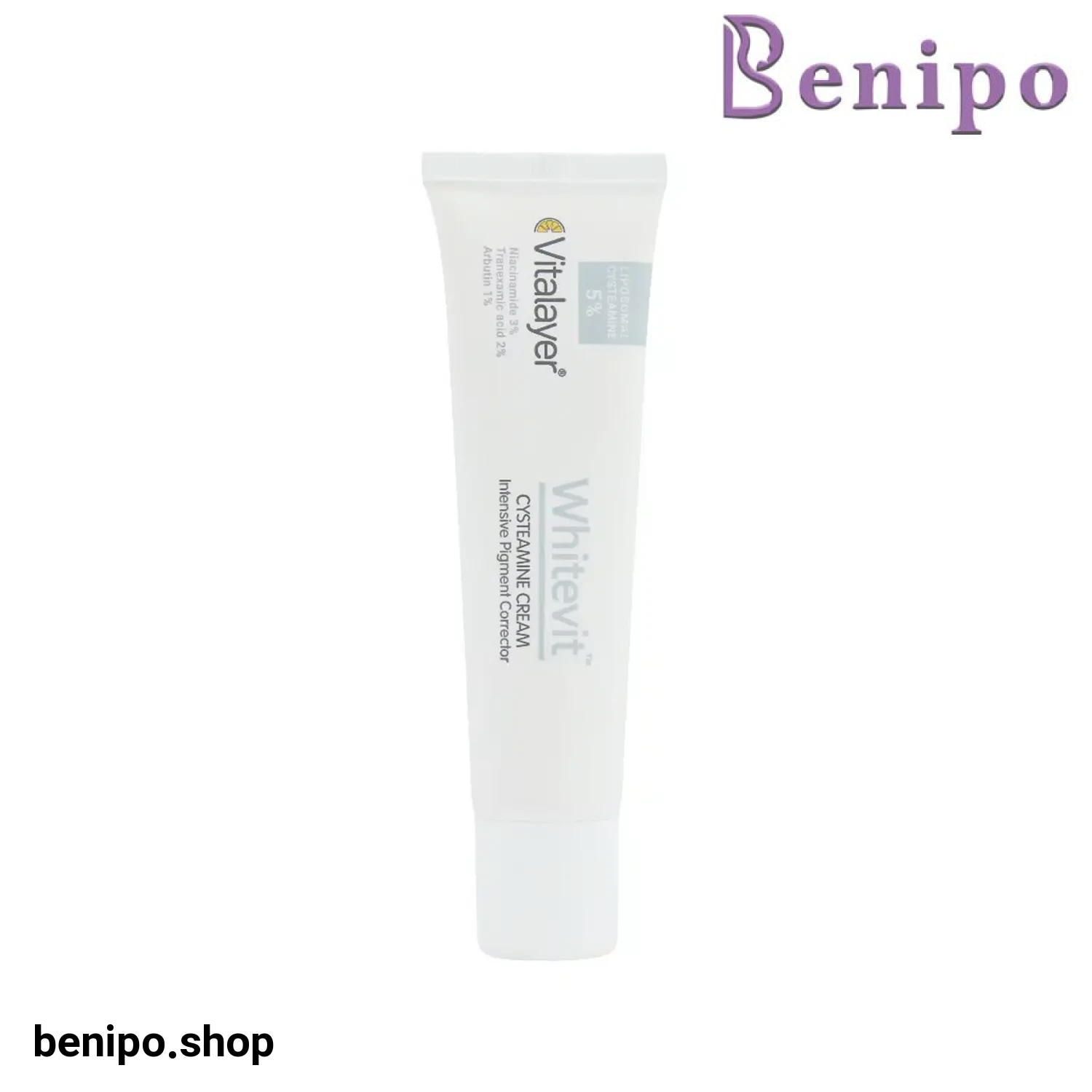 کرم ضد لک و روشن کننده قوی سیستئامین 5% وایت ویت ویتالیر