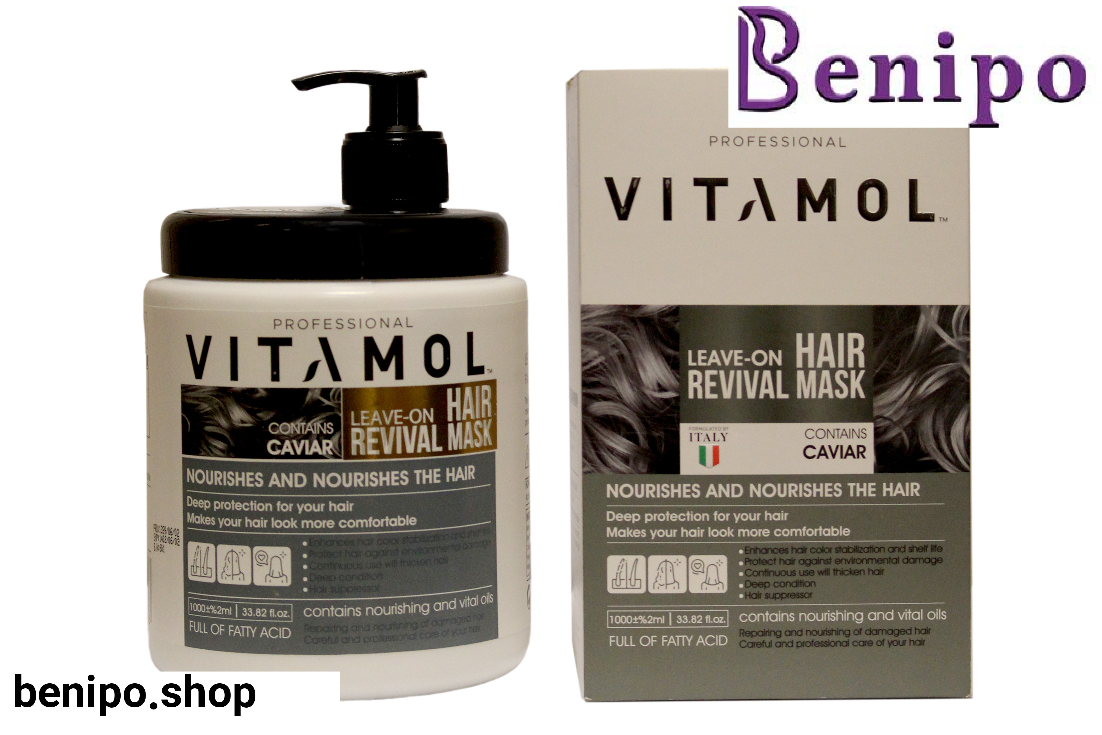 ماسک مو 1000گرمی خارج حمام خاویارجعبه دار