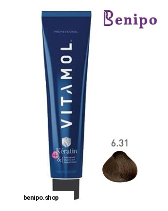 رنگ موی 120 میلی سری بژ شماره6/31 بلوند بژ تیره (با دستکش وکلاه )