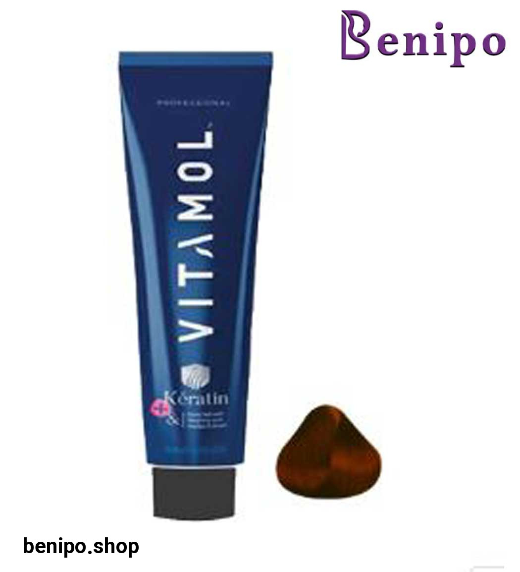 رنگ موی 120 میلی سری قرمز شماره 6/6 بلوند مسی قرمز تیره(با دستکش وکلاه)