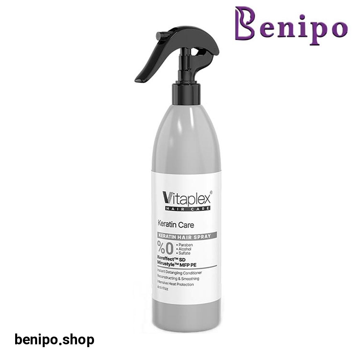 اسپری نرم کننده مو فاقد سولفات مناسب مو کراتین شده حجم 300 میلی لیتر