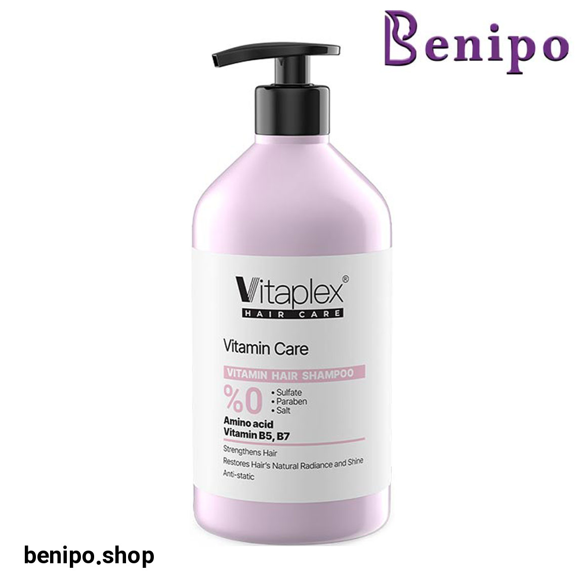 شامپو فاقد سولفات مناسب مو خشک و کم آب حجم 500 میلی لیتر