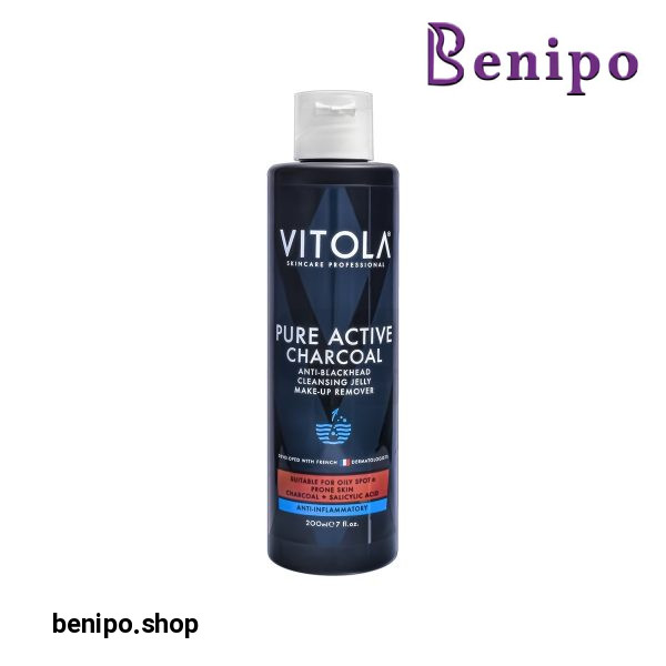 ژل آرایش پاک کن زغالی مناسب پوست های مستعد چربی و آکنه 200میل