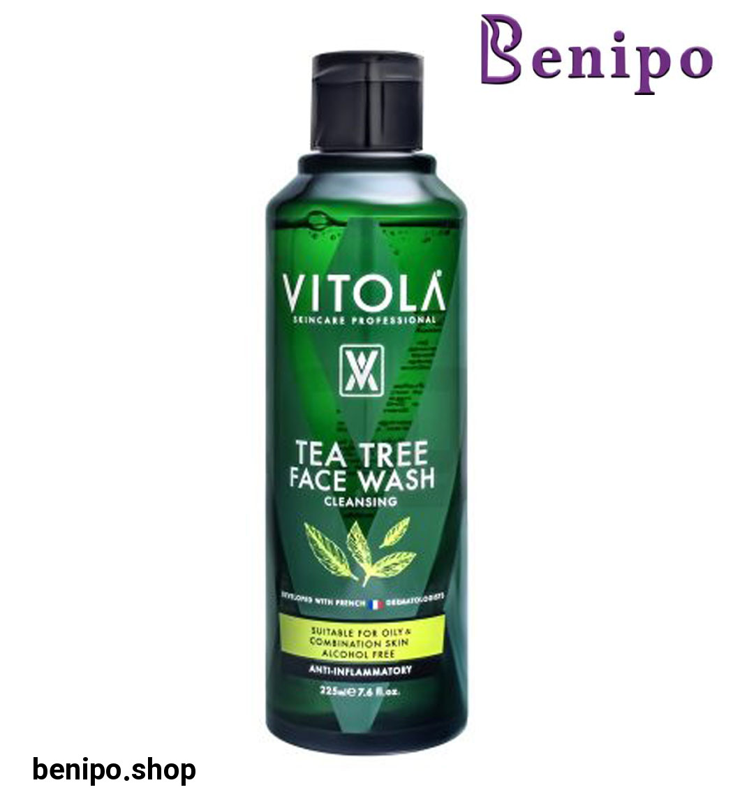 ژل شستشو صورت درخت چای مناسب پوست چرب و مختلط 225میل