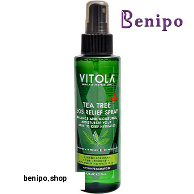 اسپری مرطوب کننده صورت درخت چای مناسب پوست چرب و مختلط 125میل