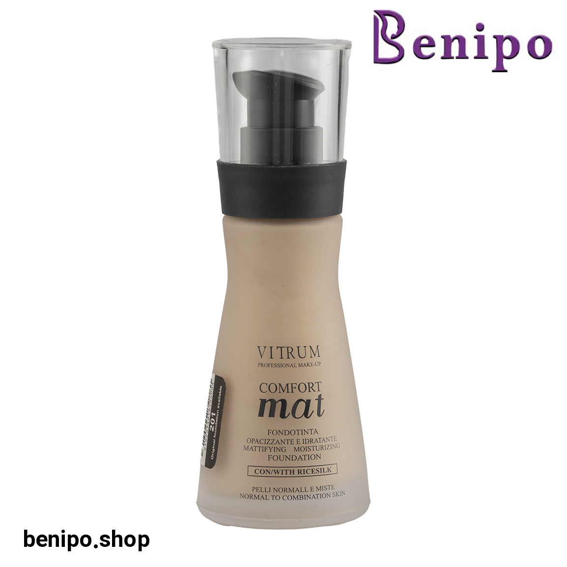 کرم پودر شیشه ای مات حجم 35 میلی لیتر