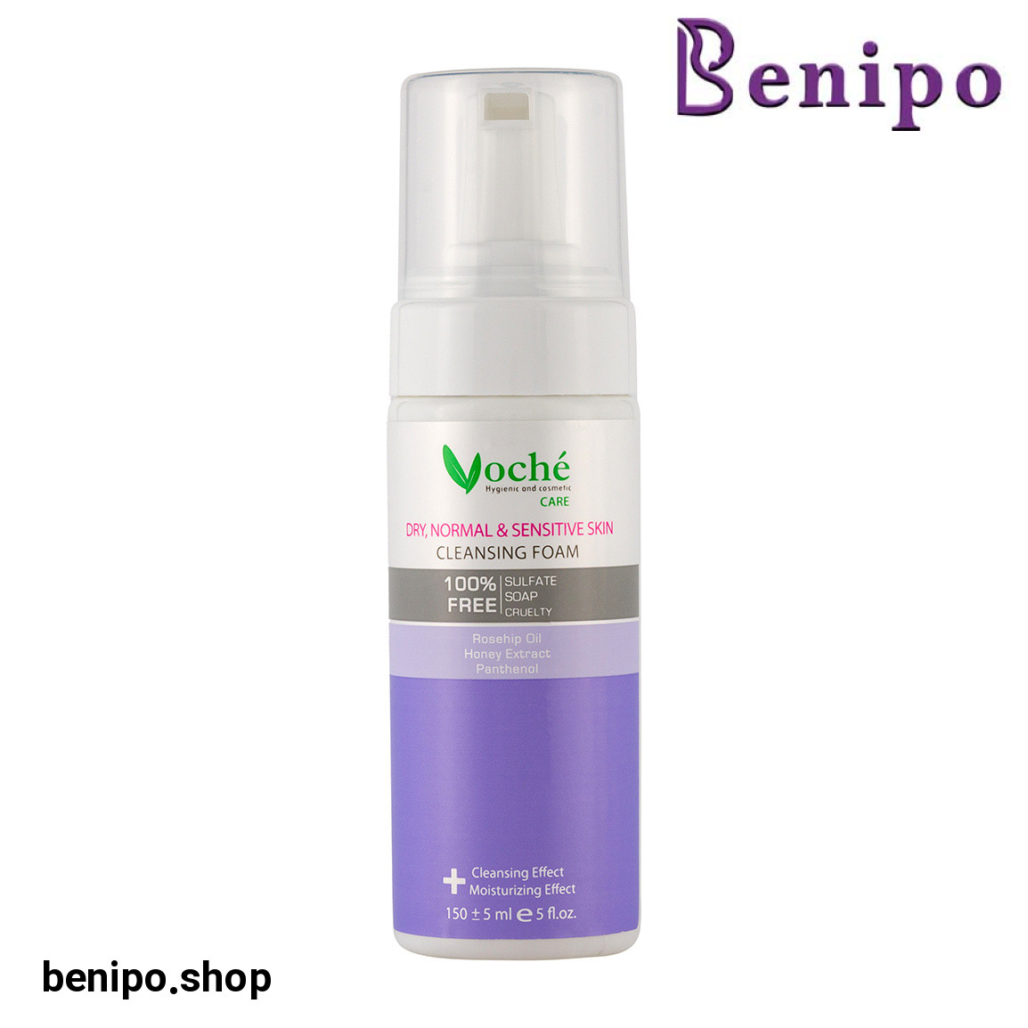 فوم شستشوی صورت مناسب پوست خشک و نرمال و حساس 150میل