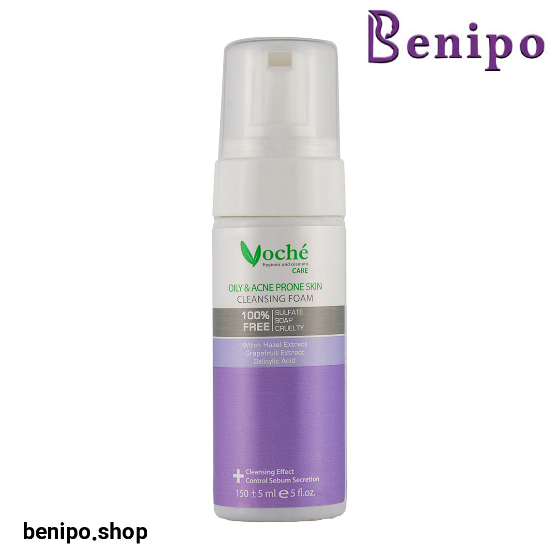 فوم شستشوی صورت مناسب پوست چرب و مستعد آکنه حجم 150میلی لیتر