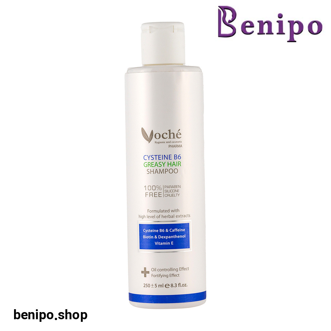 شامپو تقویت کننده حاوی سیستین و ویتامین B6 مناسب مو چرب حجم 250میلی لیتر