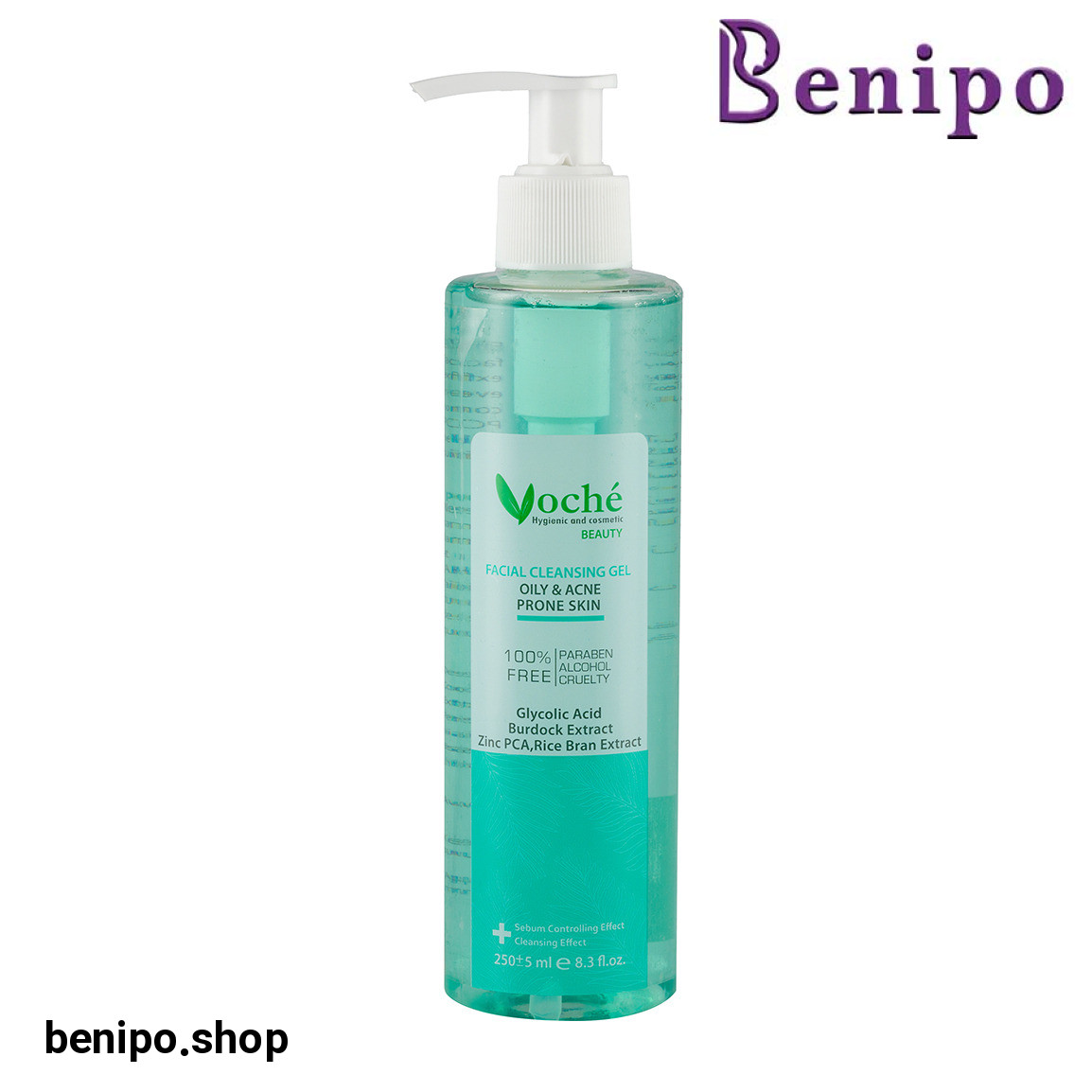 ژل شستشو صورت مناسب پوست چرب و مستعد آکنه حجم 250 میلی لیتر