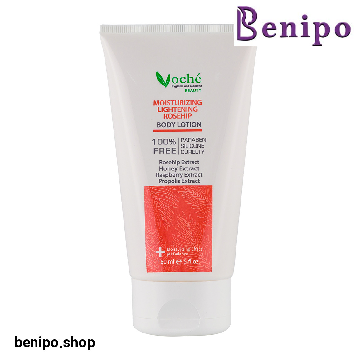 لوسیون مرطوب کننده و شفاف کننده بدن مدل Rosehip حجم 150 میلی لیتر