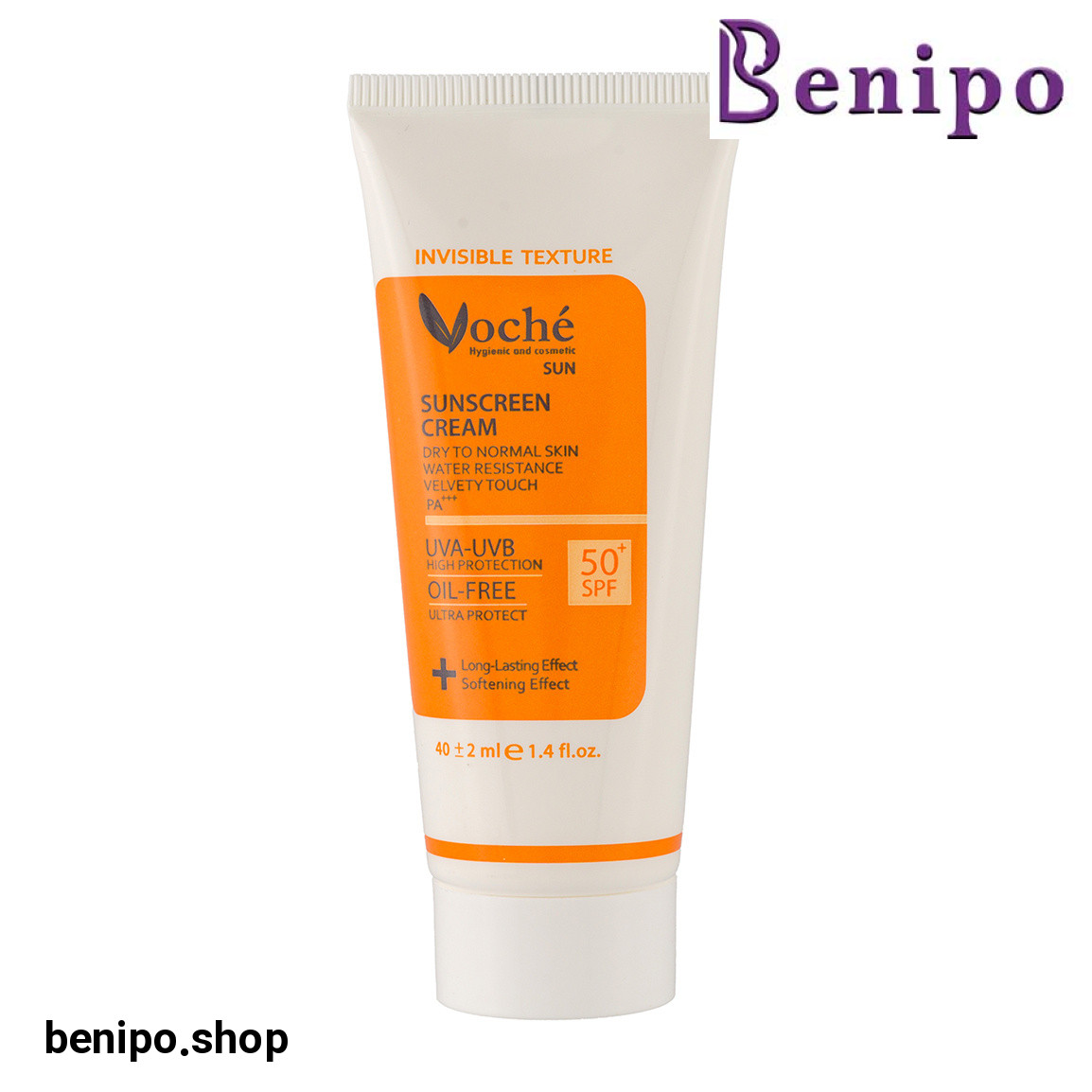 کرم ضد آفتاب بدون رنگ مناسب پوست خشک و معمولی حجم 40 میل