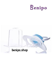 پستانک ارتودنسی درب دار مدل پروانه ای سایز1 سفید چاپدار مدل P124