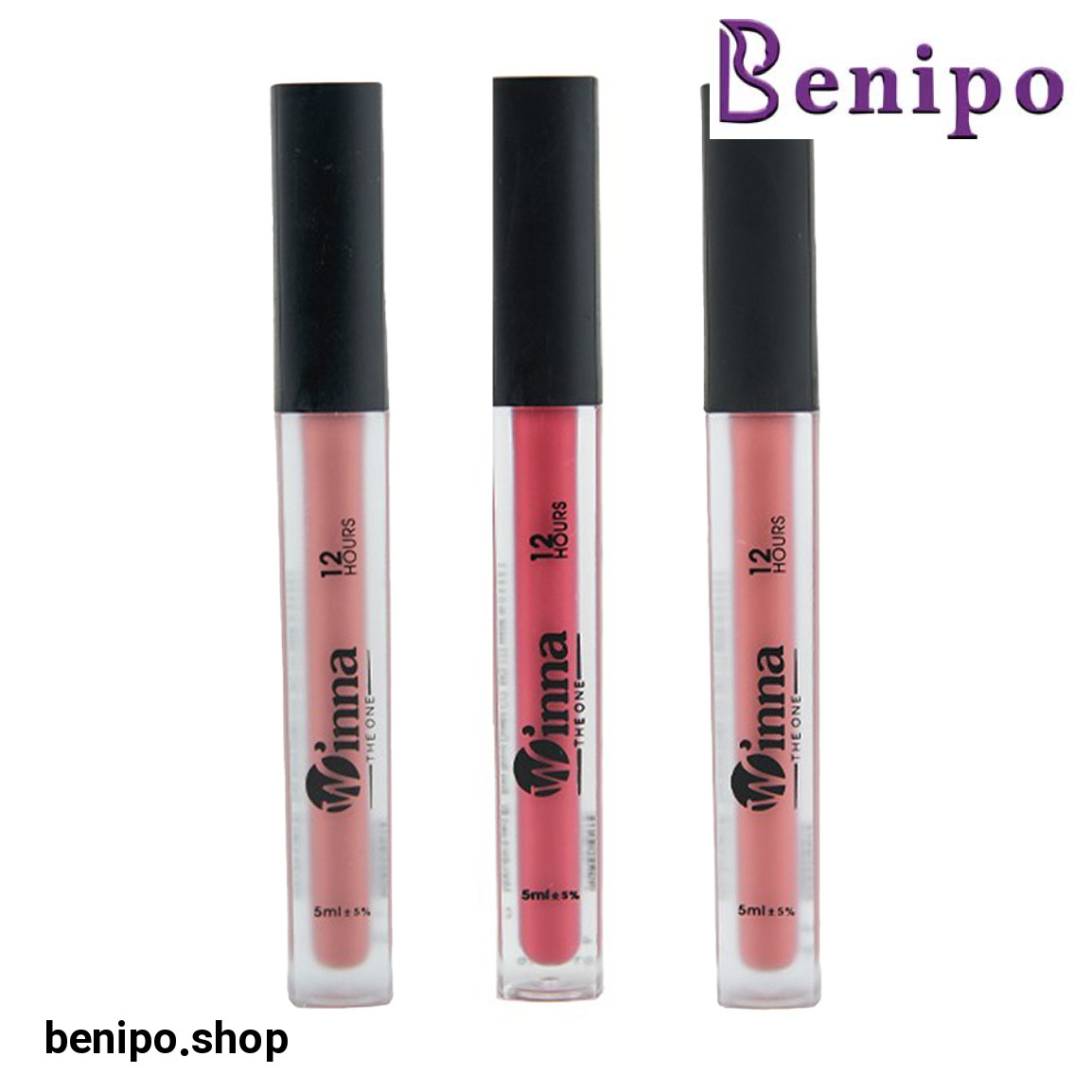 پک 3 عددی رژ لب مایع با دوام 12 ساعته شماره 404، 405 و 411