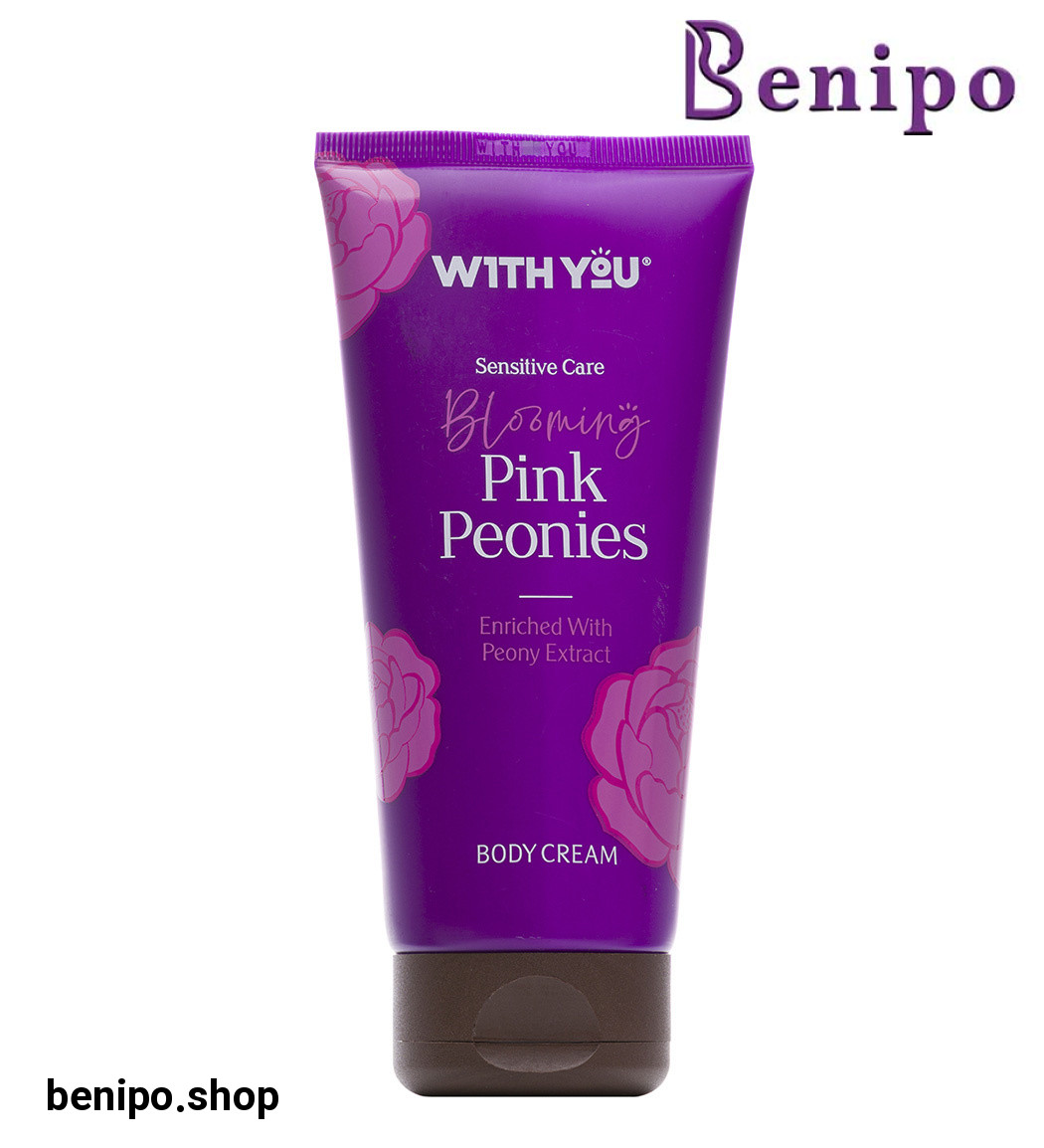 کرم مرطوب کننده بدن حاوی عصاره گل پیونی مناسب پوست های حساس 200میل