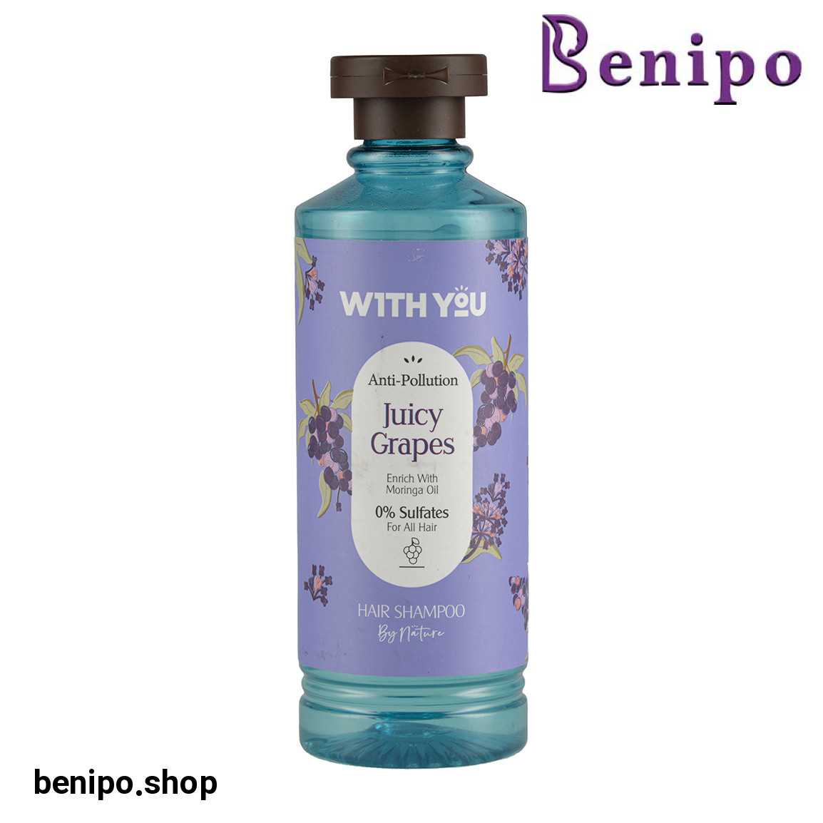 شامپو ضد آلودگی حاوی عصاره انگور و روغن مورینگا مناسب انواع مو حجم 300 میلی لیتر