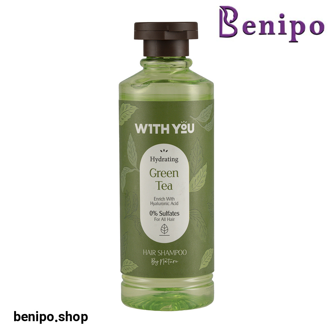 شامپو آبرسان حاوی چای سبز و هیالورونیک اسید مناسب انواع مو حجم 300 میلی لیتر