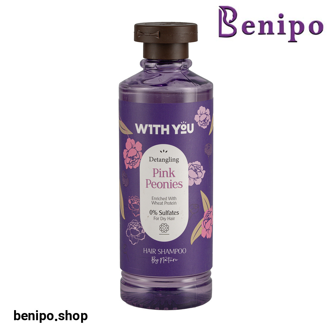 شامپو حالت دهنده و ضد گره حاوی پیونی و کراتین گیاهی مناسب موی خشک و وز حجم 300 میلی لیتر