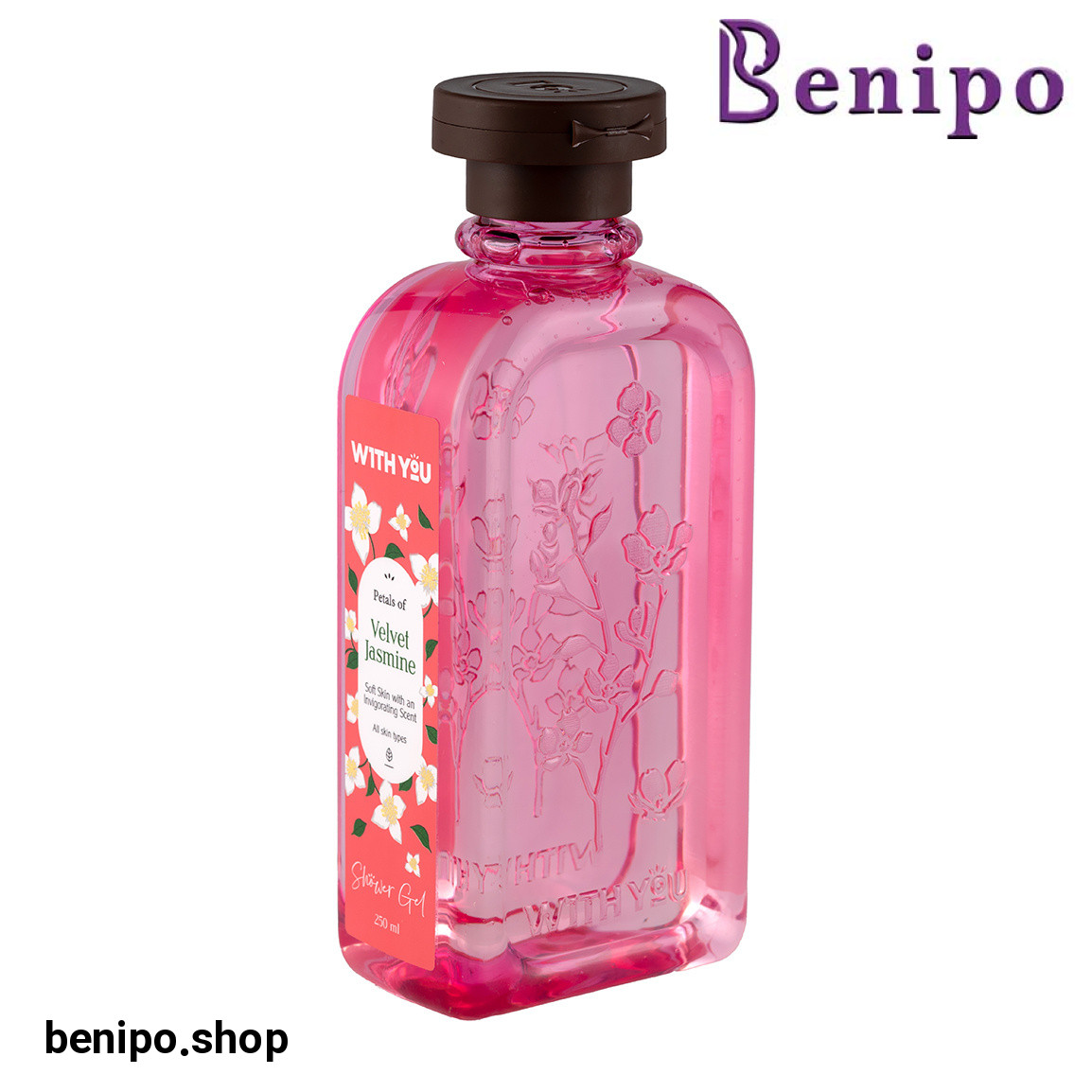 شامپو بدن مدل Velet Jasmine مناسب انواع پوست حجم 250 میلی لیتر