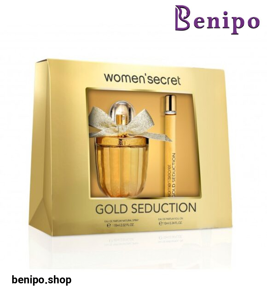پک هدیه زنانه گلد پرفیوم 100میل به همراه دئودورانت 10 میل