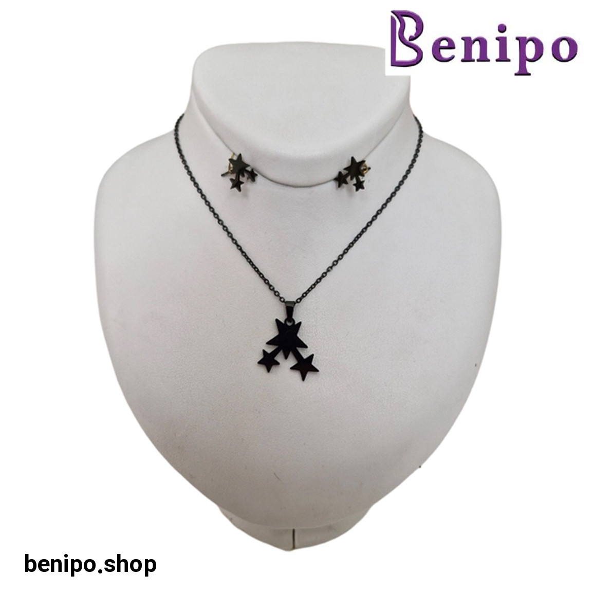 نیم ست زیور زنانه طرح ستاره کد 78