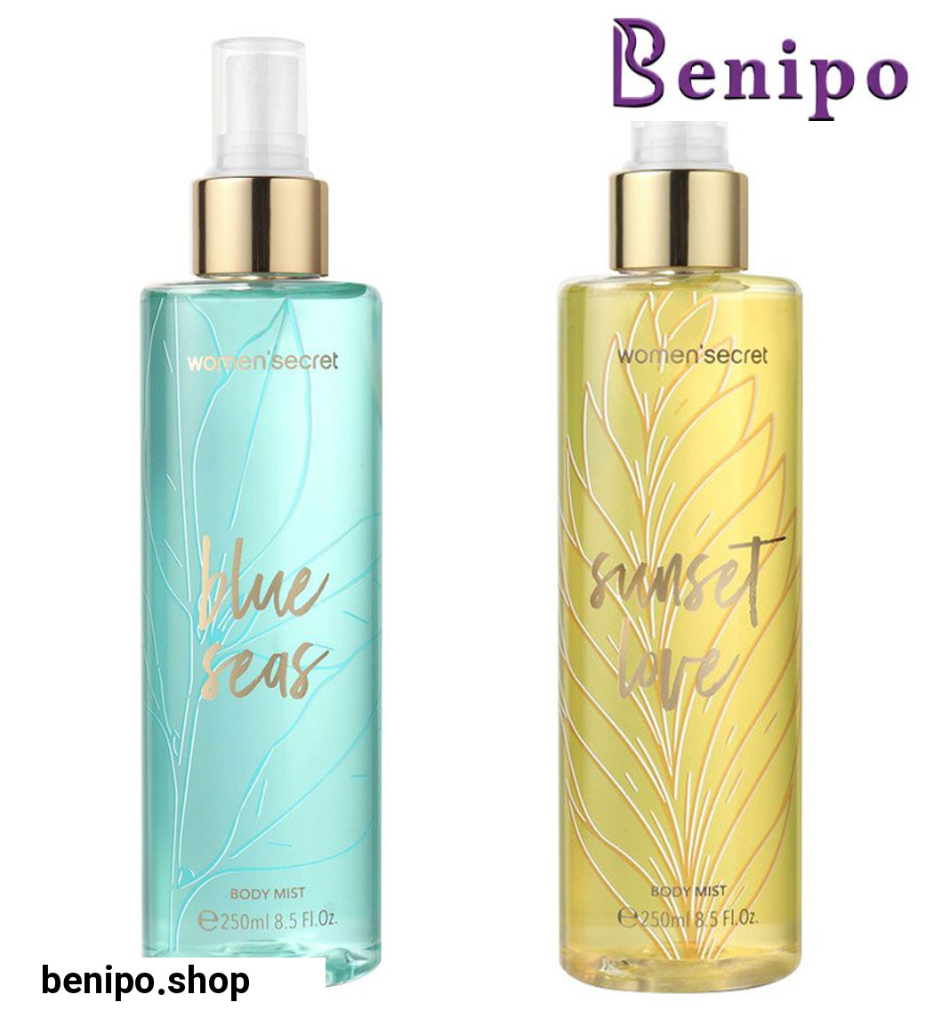 ست بادی میست زنانه مدل Blue Seas و Sunset Love حجم 250 میلی لیتر مجموعه 2 عددی