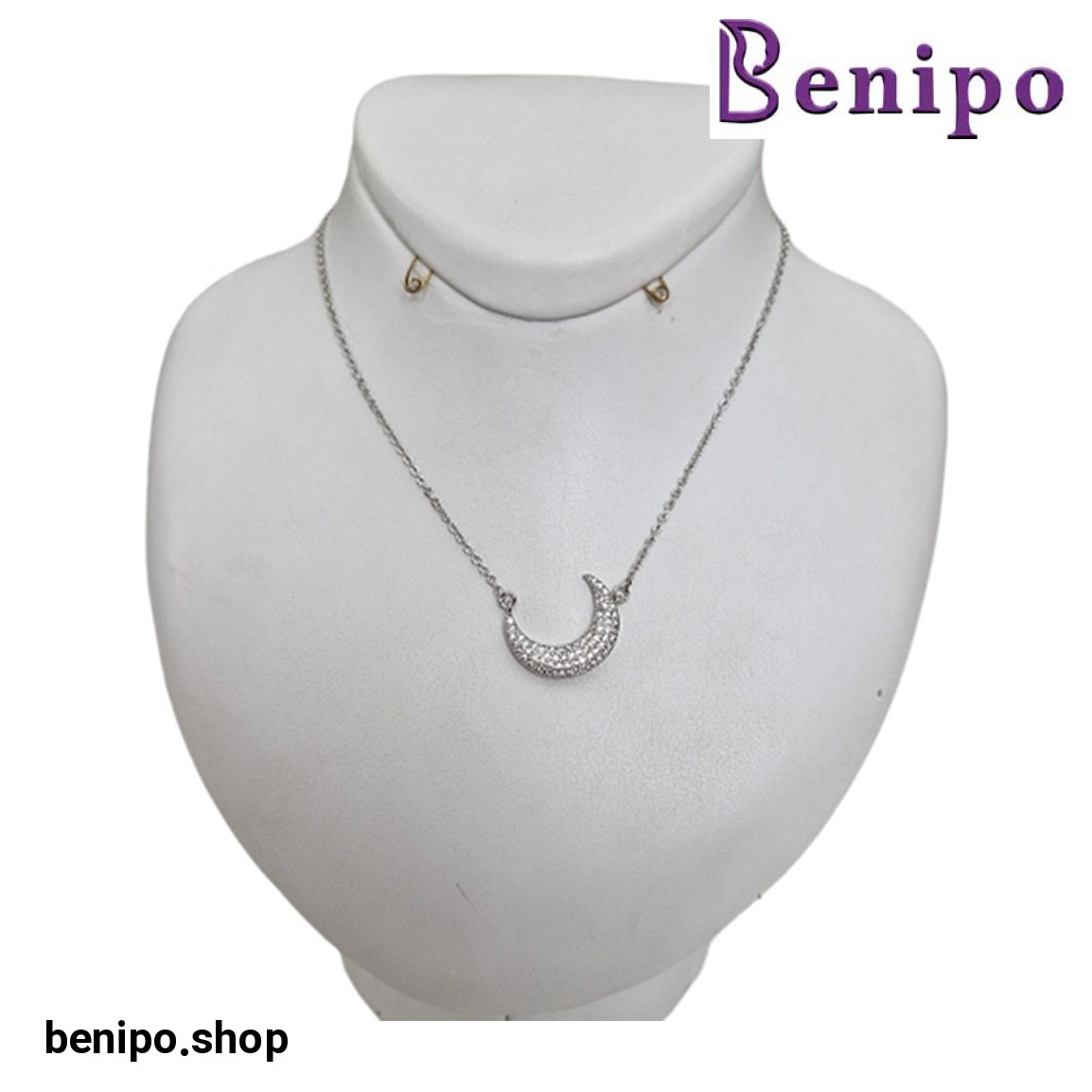 گردنبند زنانه طرح ماه کد 01