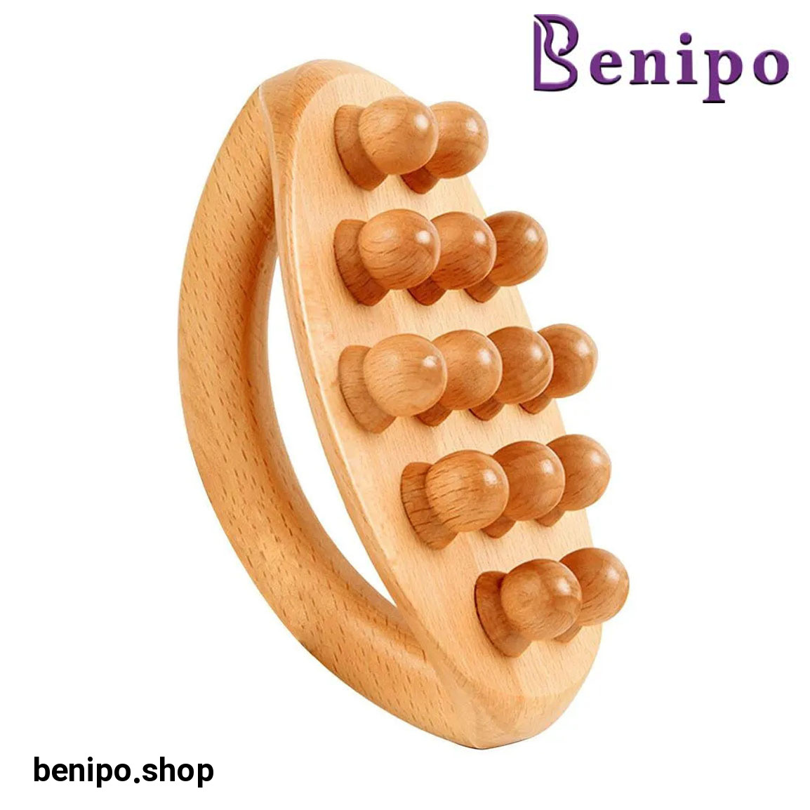 ماساژور دستی برسی مدل چوبی