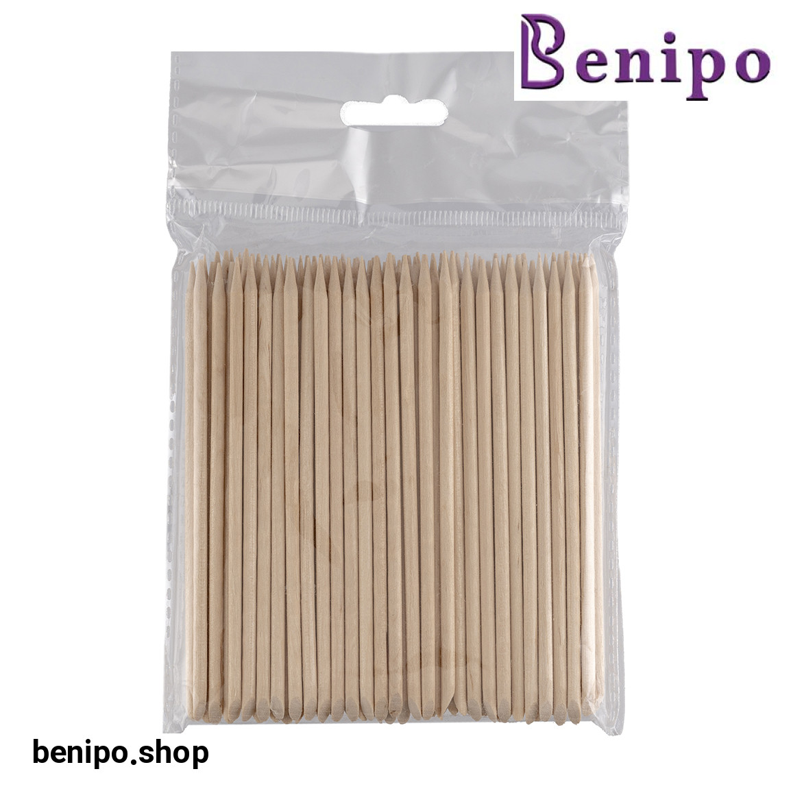 پوشر ناخن چوبی بسته 100 عددی