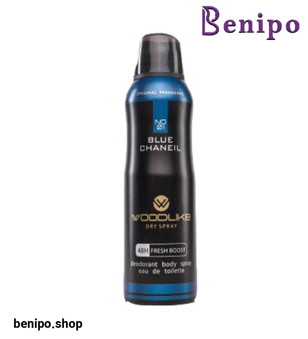 اسپری دئودورانت مردانه Blue Chaneil حجم 200میل