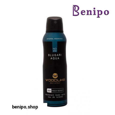 اسپری دئودورانت مردانه Blugari Aqual حجم 200میل