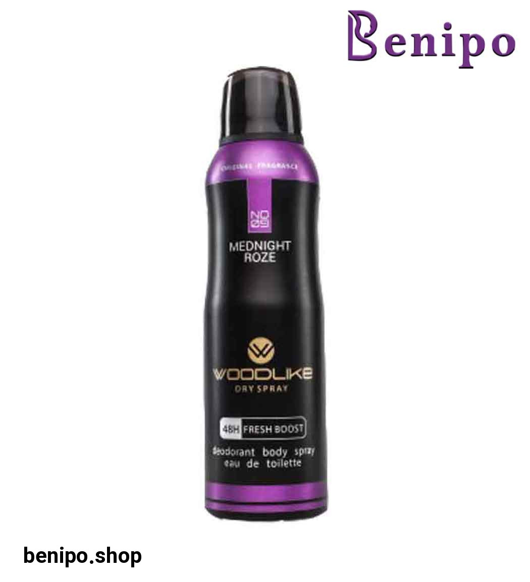 اسپری دئودورانت زنانه Mednight Roze حجم 200میل
