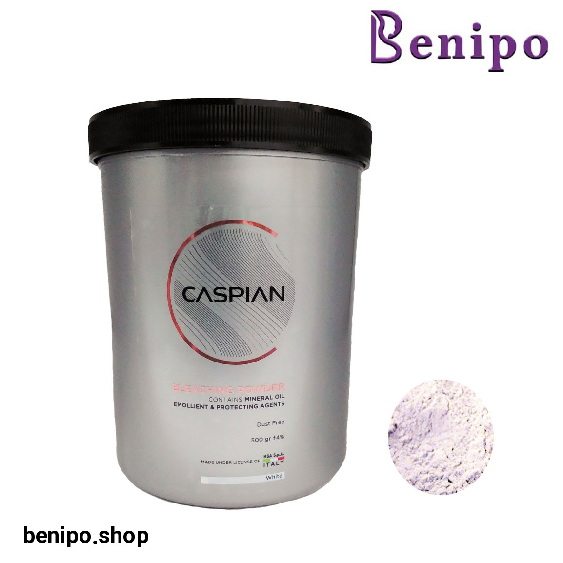 پودر دکلره سفید حجم 500گرم