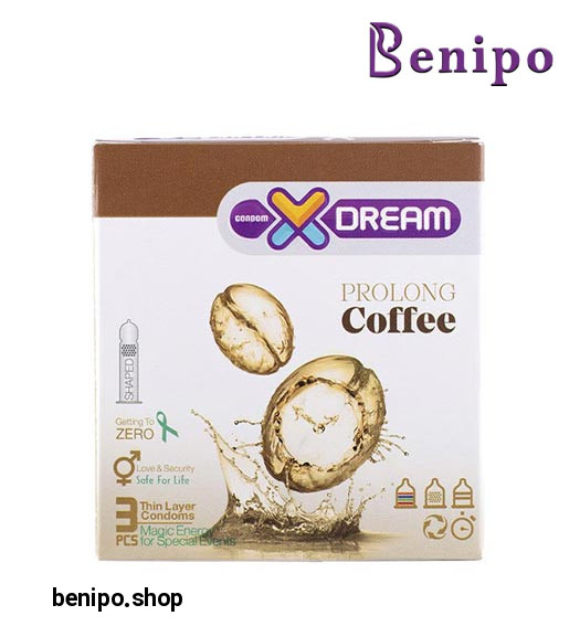 کاندوم 3عددی تاخیری قهوه خاردار شیاردار Coffee