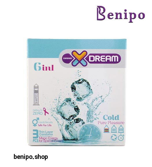 کاندوم 3عددی سرد خاردار شیاردار و خنک کننده Cold