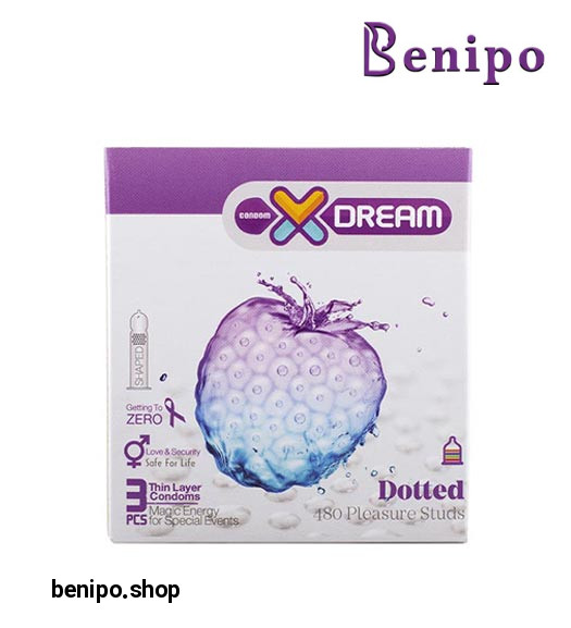 کاندوم 3عددی خاردار  Dotted