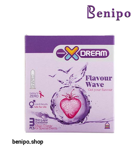 کاندوم 3عددی میوه ای Flavour Wave