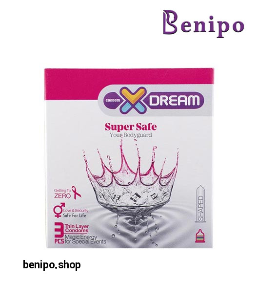 کاندوم 3عددی بسیار ایمن و اسپرم کش Super Safe