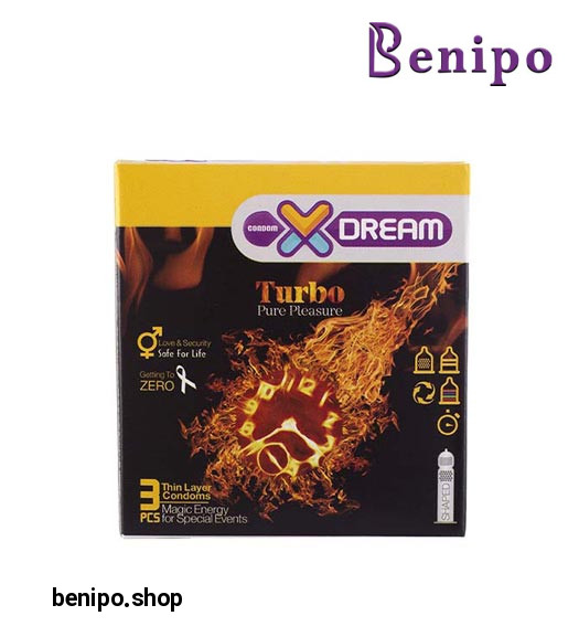 کاندوم 3عددی توربو تاخیری تحریک کننده خاردار Turbo
