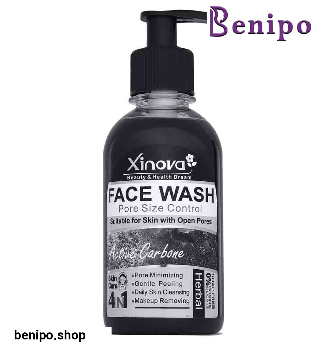 ژل شستشوی صورت زغال فعال مناسب پوست منافذ باز 250میل
