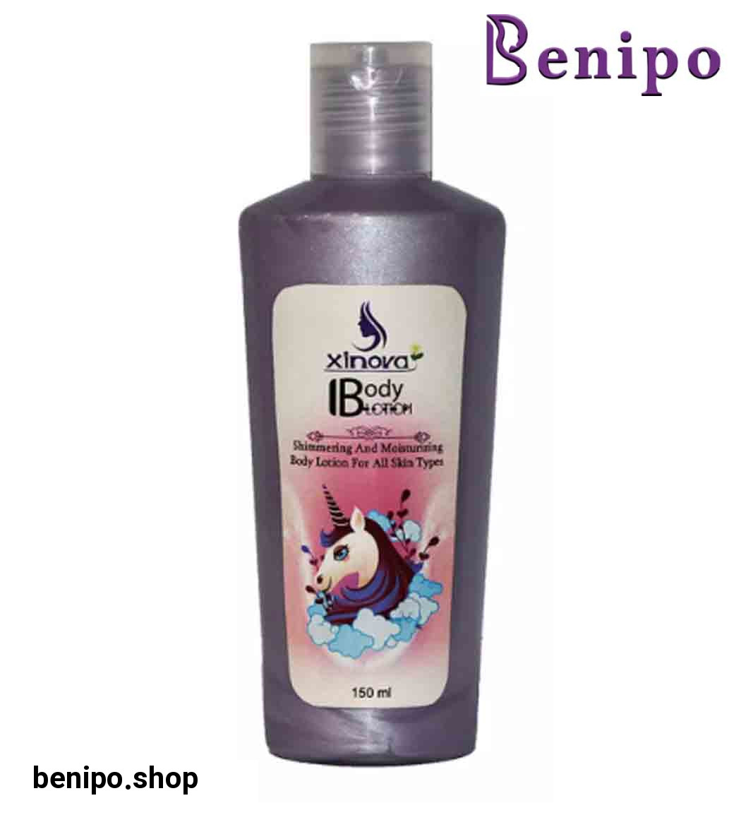 لوسیون بدن براق کننده و نرم کننده  طرح یونی کورن مناسب انواع پوست 150میل