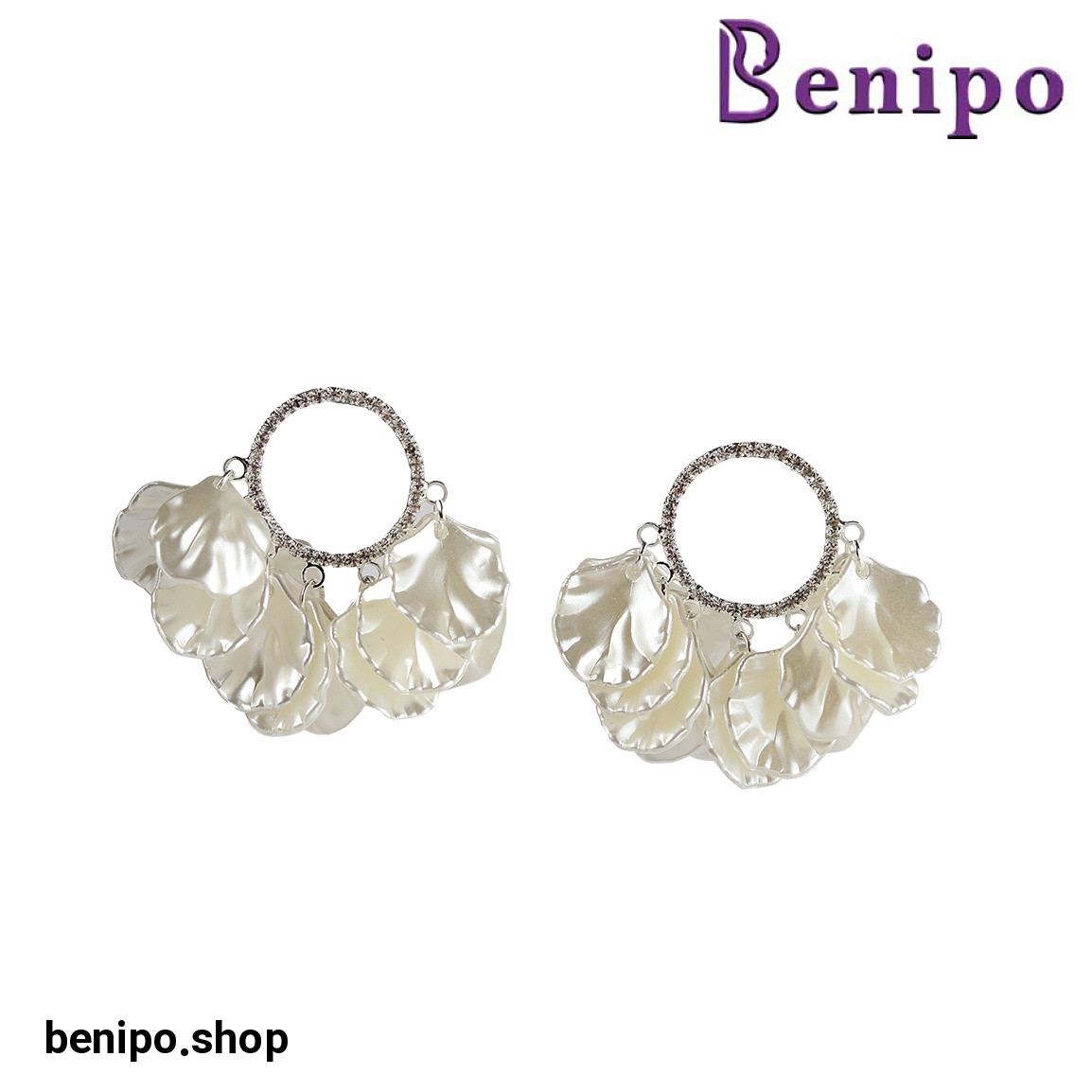 گوشواره مدل کریستال و حلقه ای دلربا